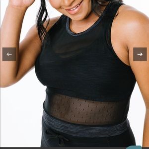 Zyia Black Luxe Strappy Bra Set - Tank Only!